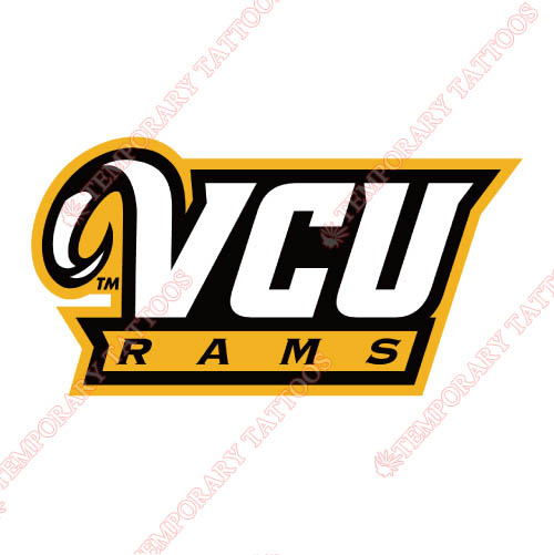 Virginia Commonwealth Rams Customize Temporary Tattoos Stickers NO.6849